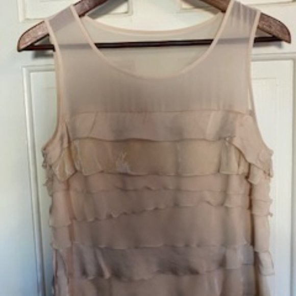 Ann Taylor Chiffon Satin and Velvet Dress - Picture 2 of 5
